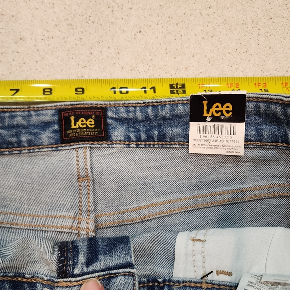 Women's Lee Legendary Mid-Rise Mom Jeans 14 Medium 90s Taper Retro Nwt - Picture 5 of 15